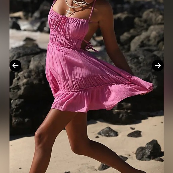 Free People Taking Sides Mini Sz L - Picture 4 of 5